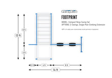 Load image into Gallery viewer, Compact Ninja Swing Set - Gray

