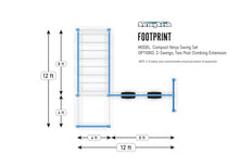 Load image into Gallery viewer, Compact Ninja Swing Set - Gray
