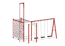 Load image into Gallery viewer, Compact Ninja Swing Set - Red
