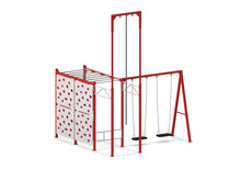 Load image into Gallery viewer, Compact Ninja Swing Set - Red
