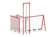 Load image into Gallery viewer, Compact Ninja Swing Set - Red
