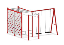 Load image into Gallery viewer, Compact Ninja Swing Set - Red
