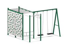Load image into Gallery viewer, Compact Ninja Swing Set - Green
