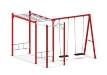 Load image into Gallery viewer, Compact Ninja Swing Set - Red
