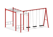 Load image into Gallery viewer, Compact Ninja Swing Set - Red
