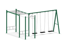 Load image into Gallery viewer, Compact Ninja Swing Set - Green
