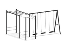 Load image into Gallery viewer, Compact Ninja Swing Set - Gray
